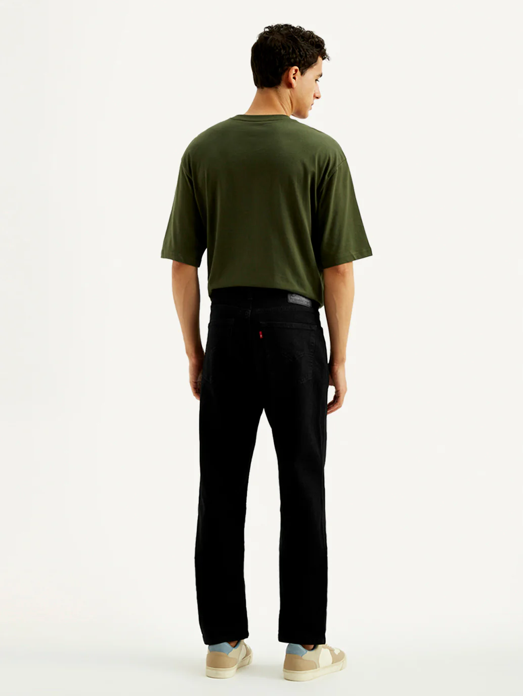 Men's 541 Black Athletic Tapered Fit Mid Rise Jeans - Image 3