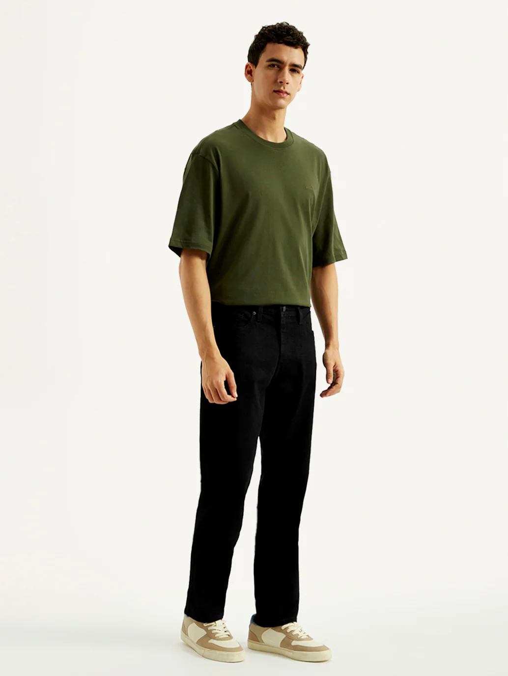 Men's 541 Black Athletic Tapered Fit Mid Rise Jeans - Image 5