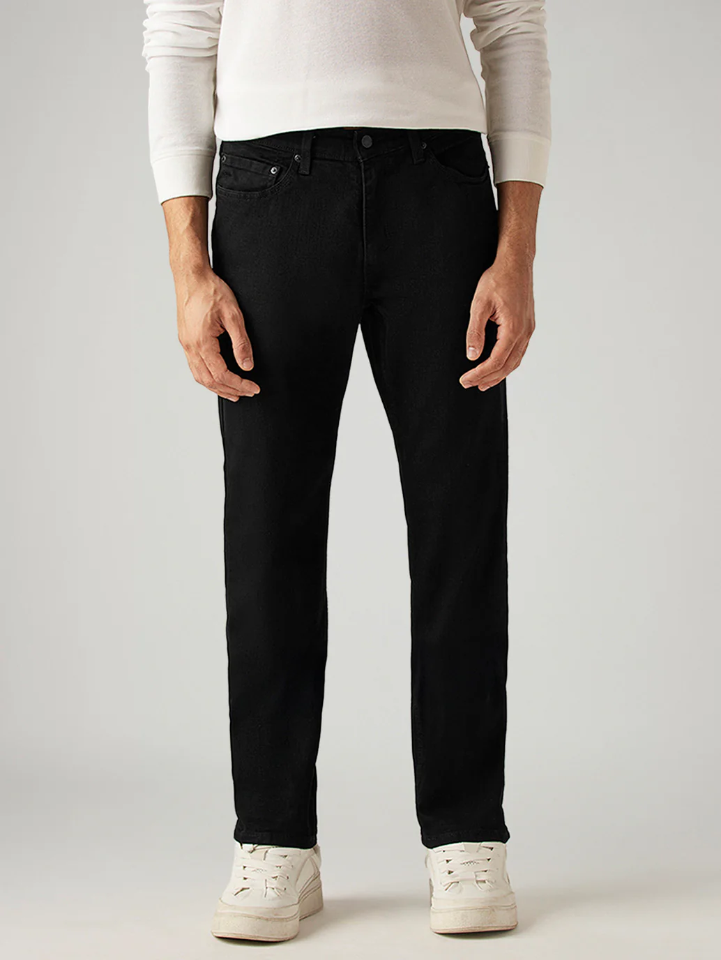 Men's 541 Black Athletic Tapered Fit Mid Rise Jeans - Image 3