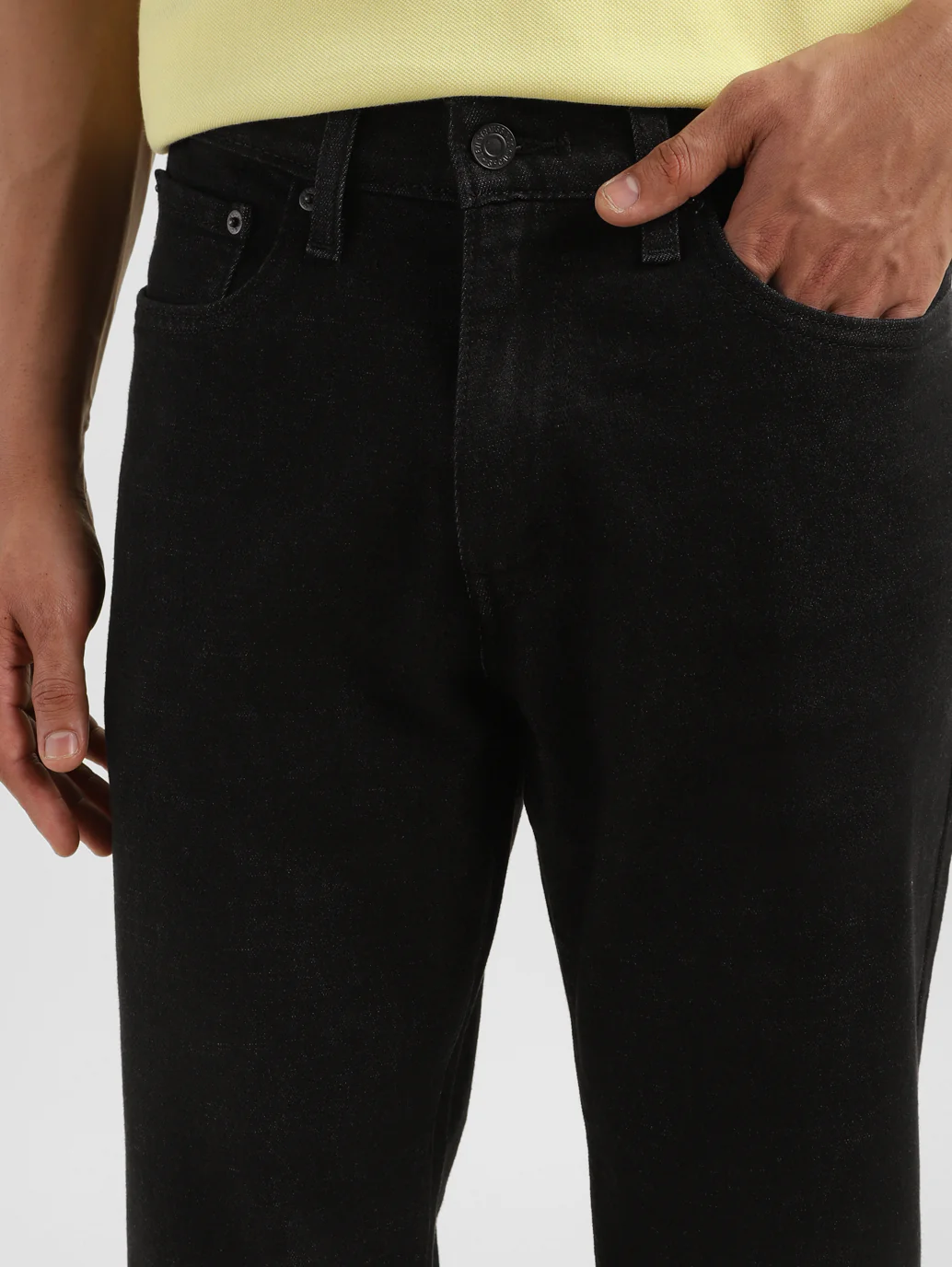 Men's 541 Black Athletic Tapered Fit Mid Rise Jeans - Image 5