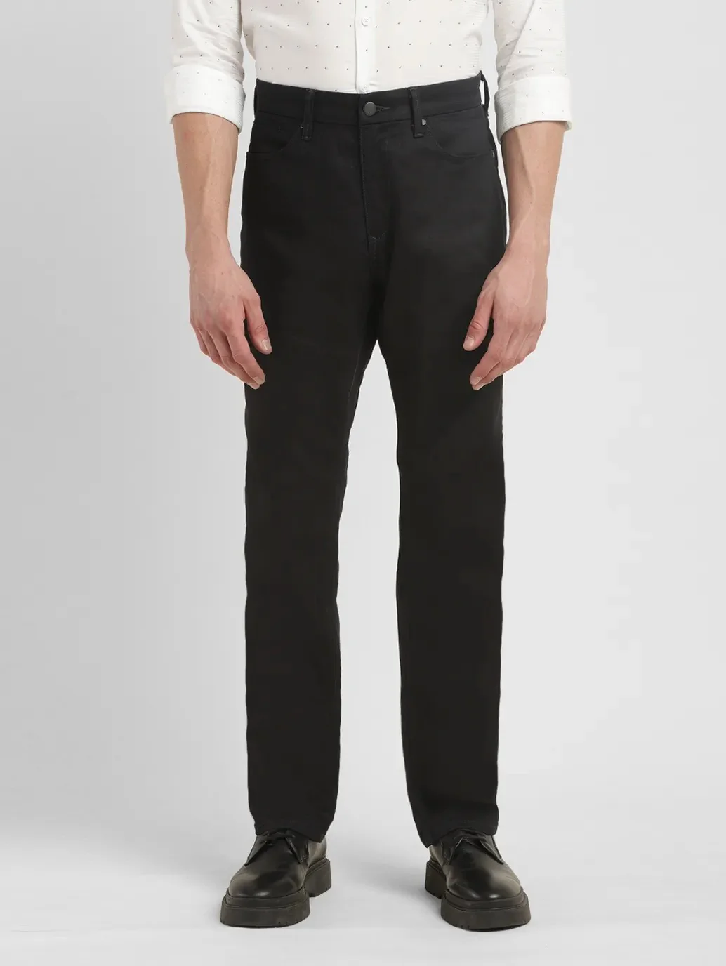 Men's Redloop 541 Black Athletic Tapered Fit Mid Rise Jeans - Image 7