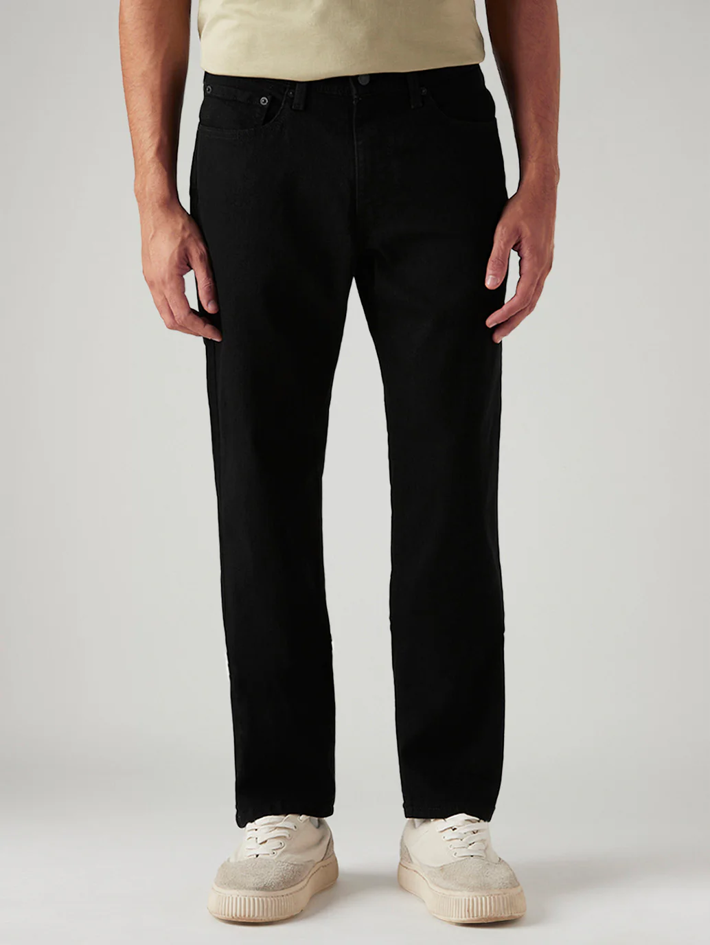 Men's 541 Black Athletic Tapered Fit Mid Rise Jeans - Image 2