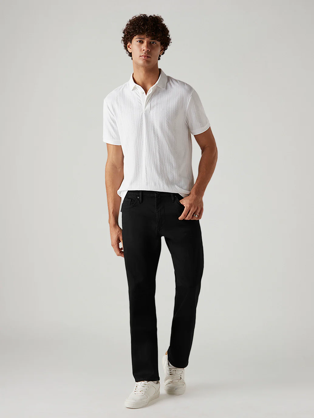 Men's 541 Black Tapered Fit Innovation Stretch Jeans