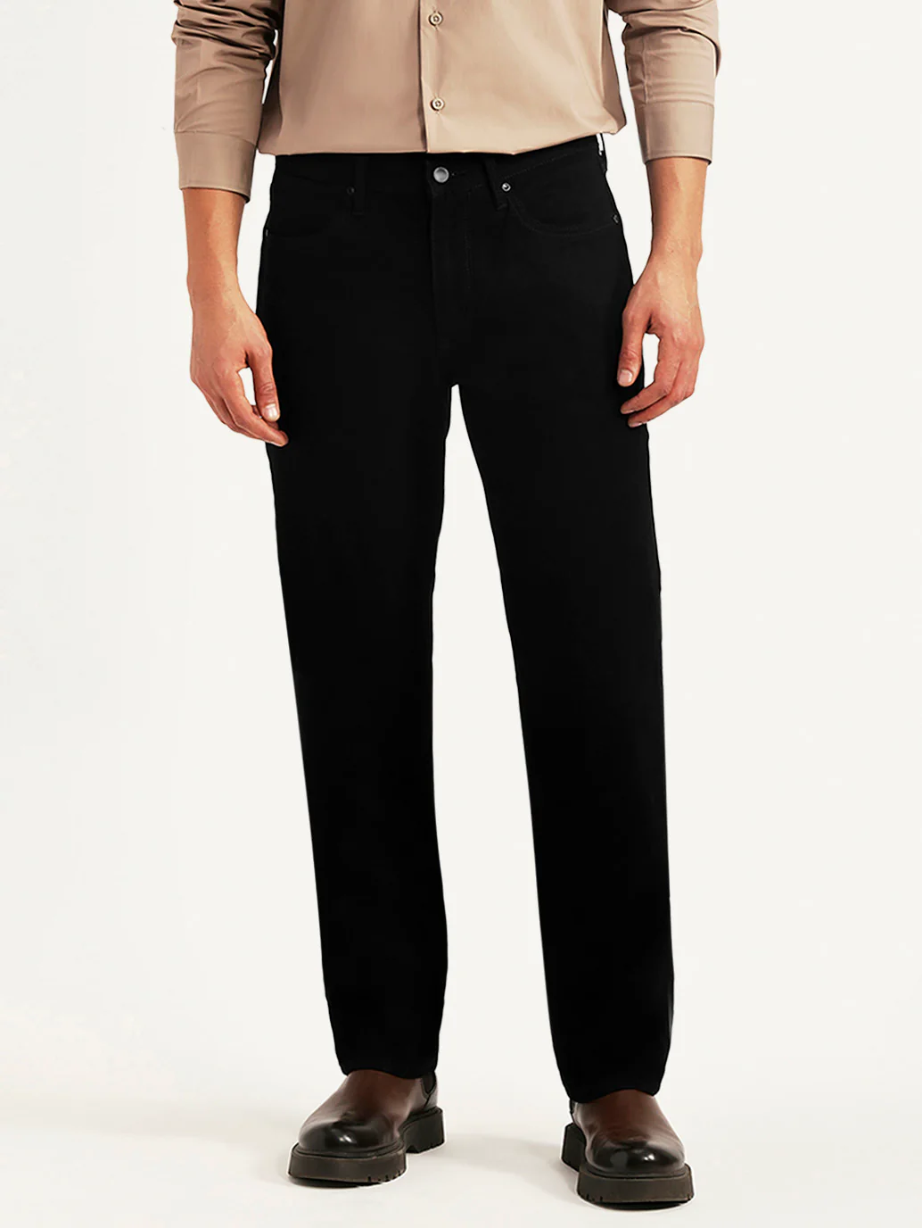 Men's Redloop 541 Black Tapered Fit Mid Rise Jeans - Image 3