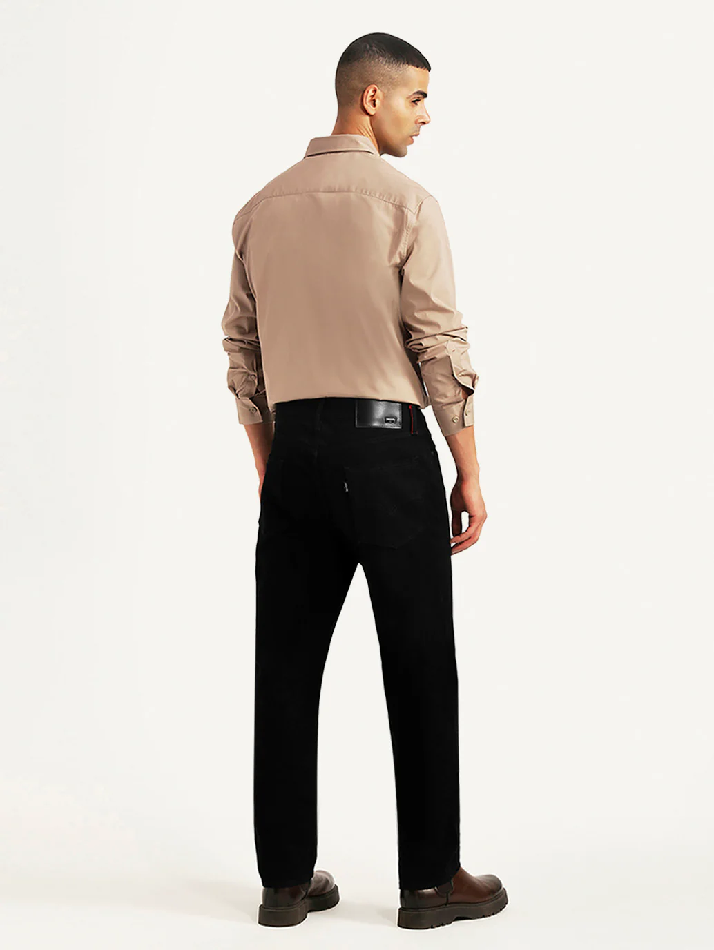 Men's Redloop 541 Black Tapered Fit Mid Rise Jeans - Image 4