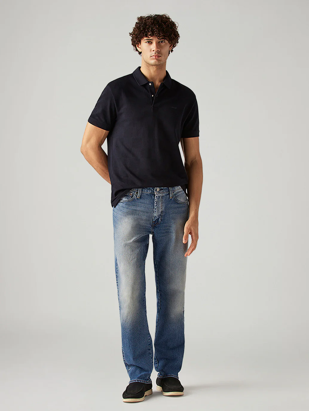 Men's 541 Blue Athletic Tapered Fit Mid Rise Commuter Jeans