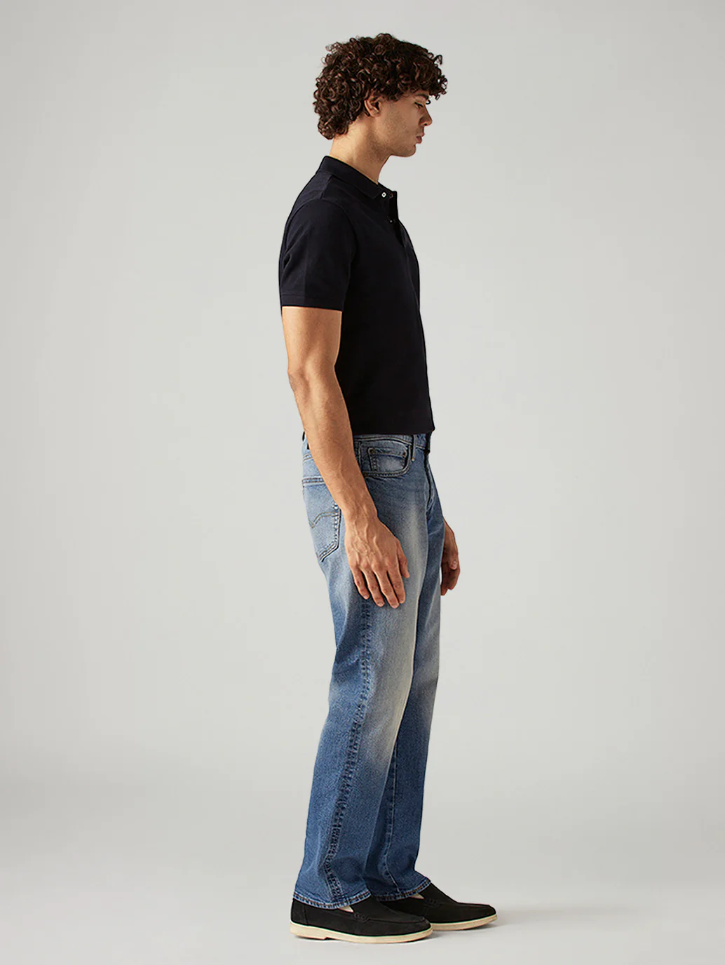 Men's 541 Blue Athletic Tapered Fit Mid Rise Commuter Jeans - Image 6