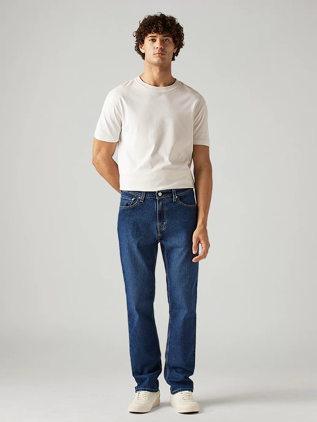 Men's 541 Blue Athletic Tapered Fit Mid Rise Jeans