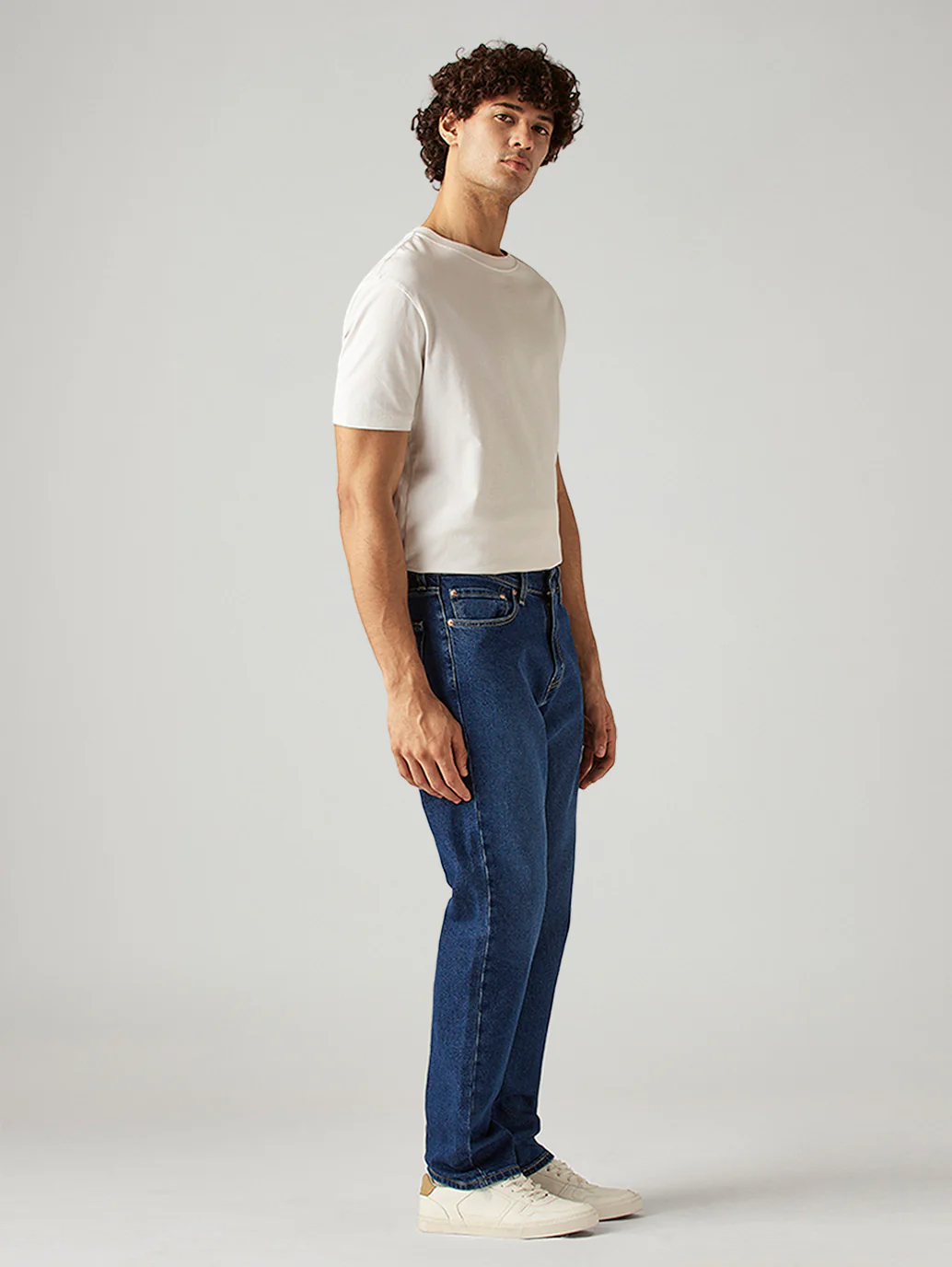 Men's 541 Blue Athletic Tapered Fit Mid Rise Jeans - Image 4