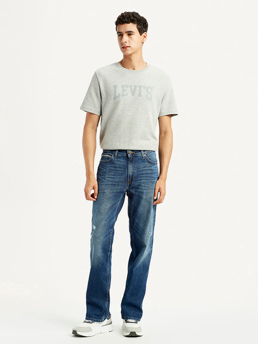 Men's 541 Blue Athletic Tapered Fit Mid Rise Jeans - Image 2