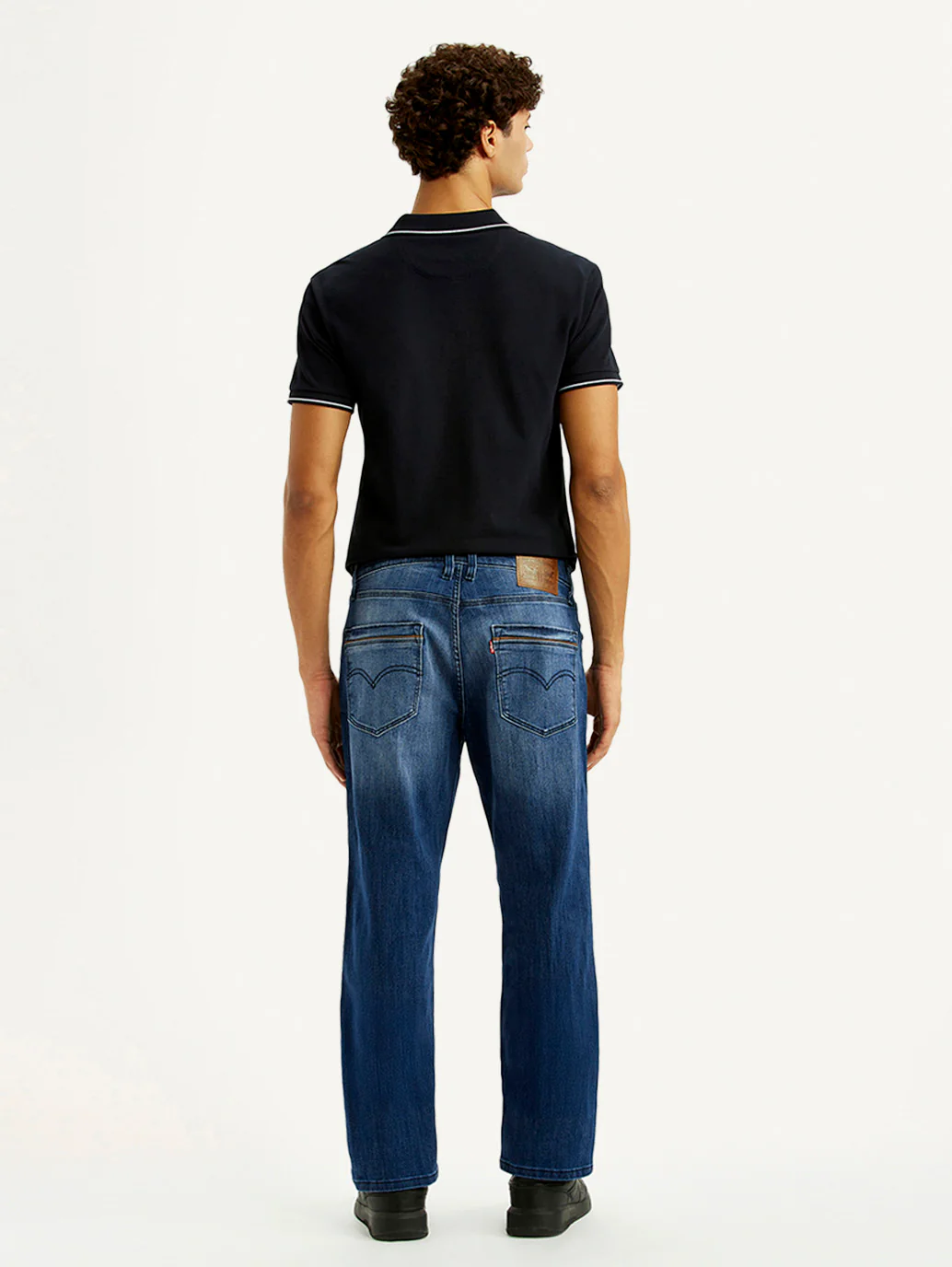 Men's 541 Blue Regular Tapered Fit Mid Rise Jeans - Image 4