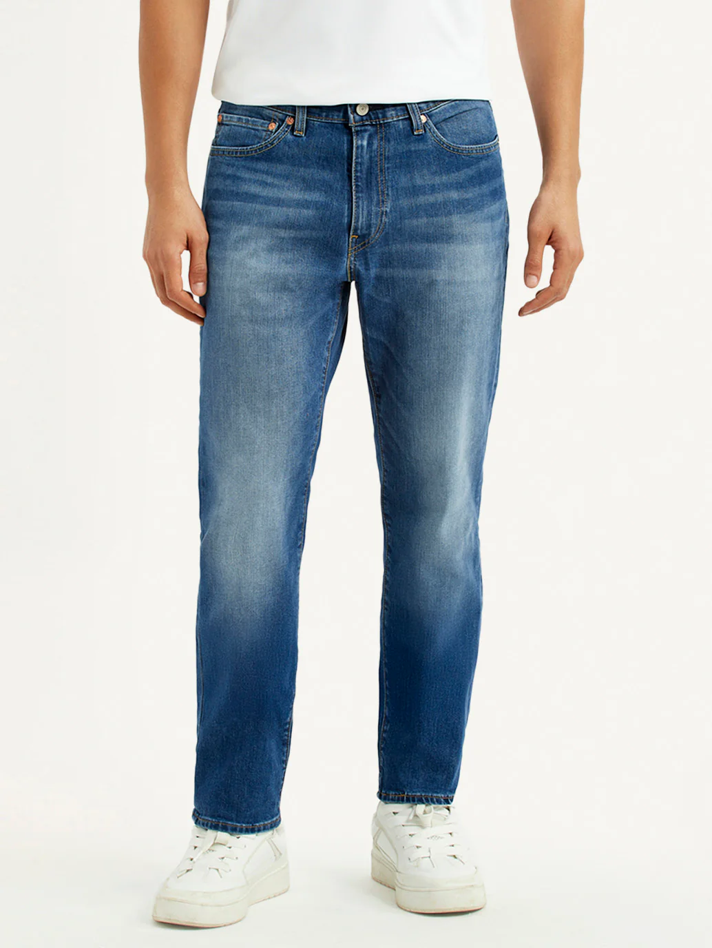 Men's 541 Blue Regular Tapered Fit Mid Rise Jeans - Image 3