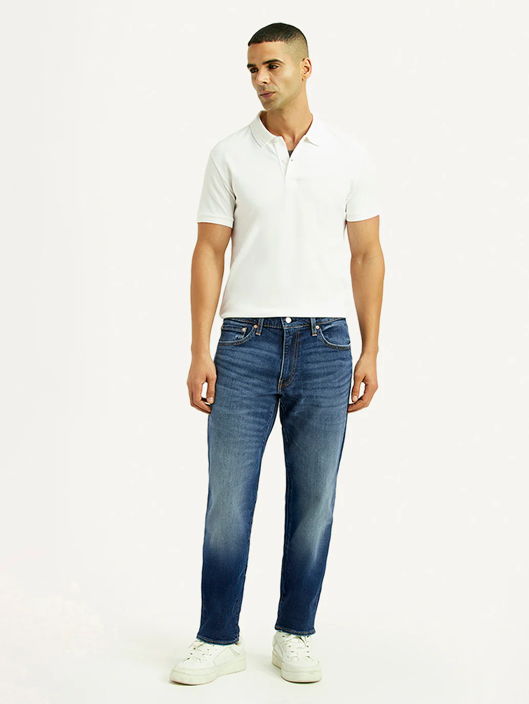 Men's 541 Blue Regular Tapered Fit Mid Rise Jeans - Image 2