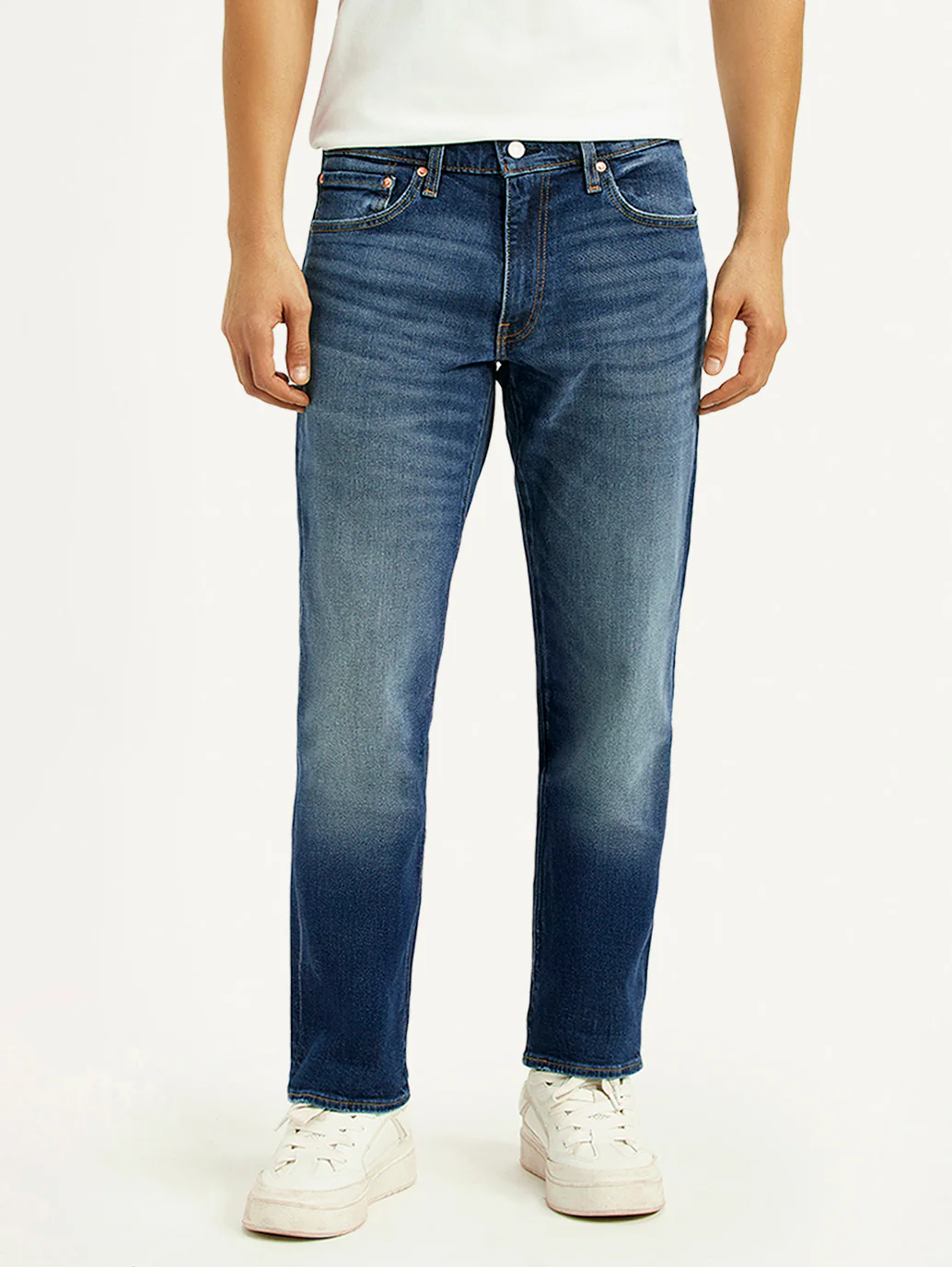 Men's 541 Blue Regular Tapered Fit Mid Rise Jeans - Image 3