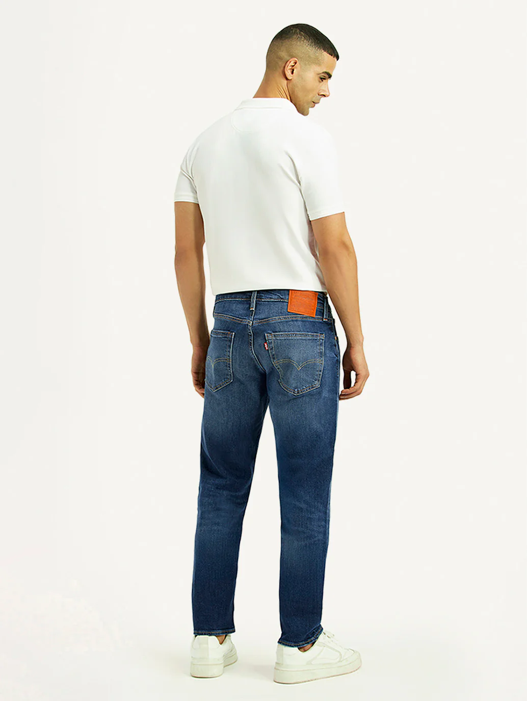 Men's 541 Blue Regular Tapered Fit Mid Rise Jeans - Image 4