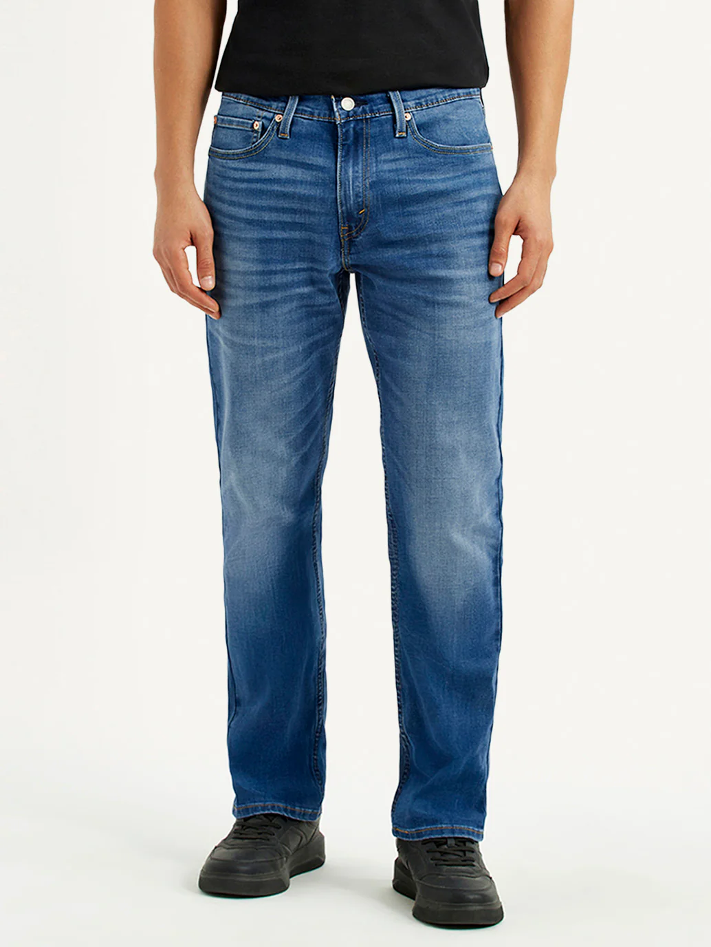 Men's 541 Blue Athletic Tapered Fit Mid Rise Jeans - Image 3
