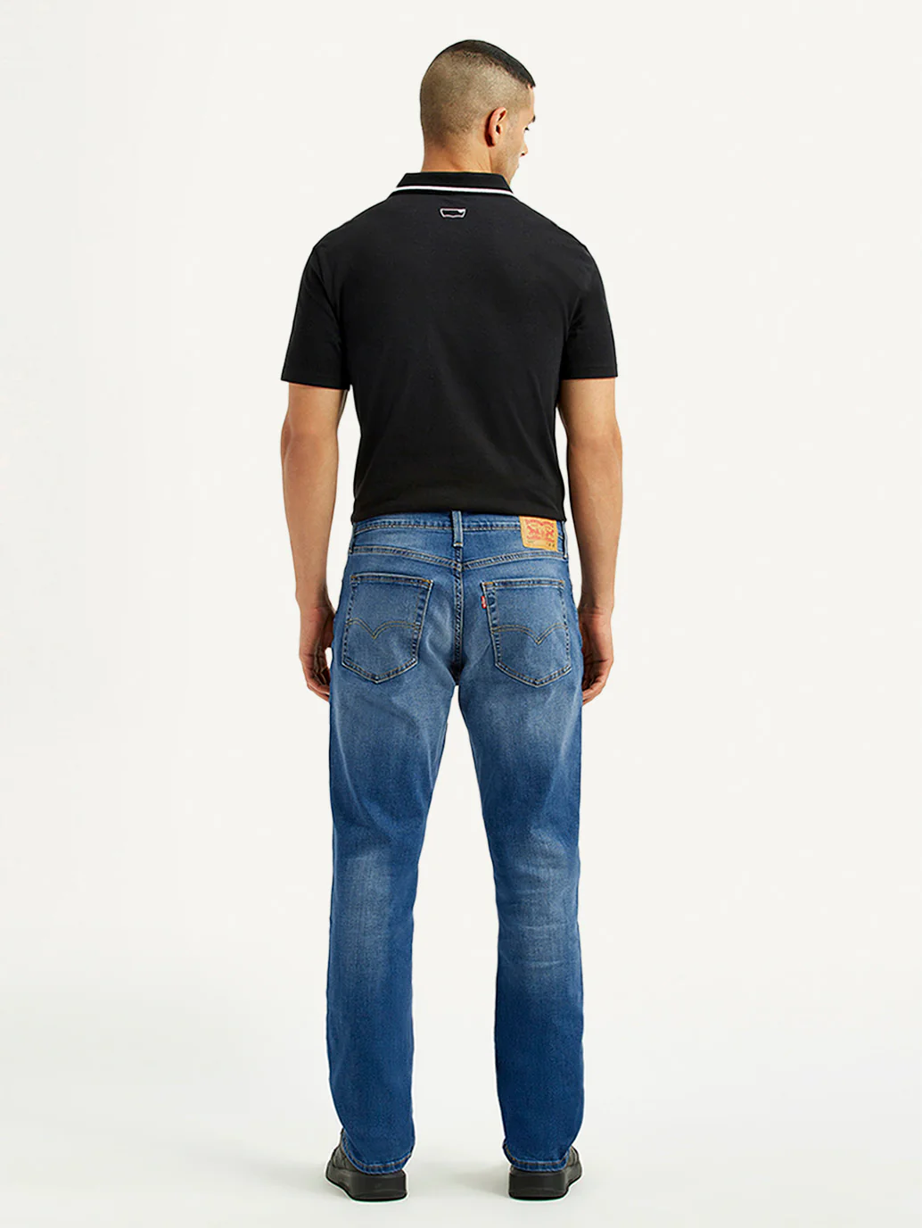 Men's 541 Blue Athletic Tapered Fit Mid Rise Jeans - Image 4