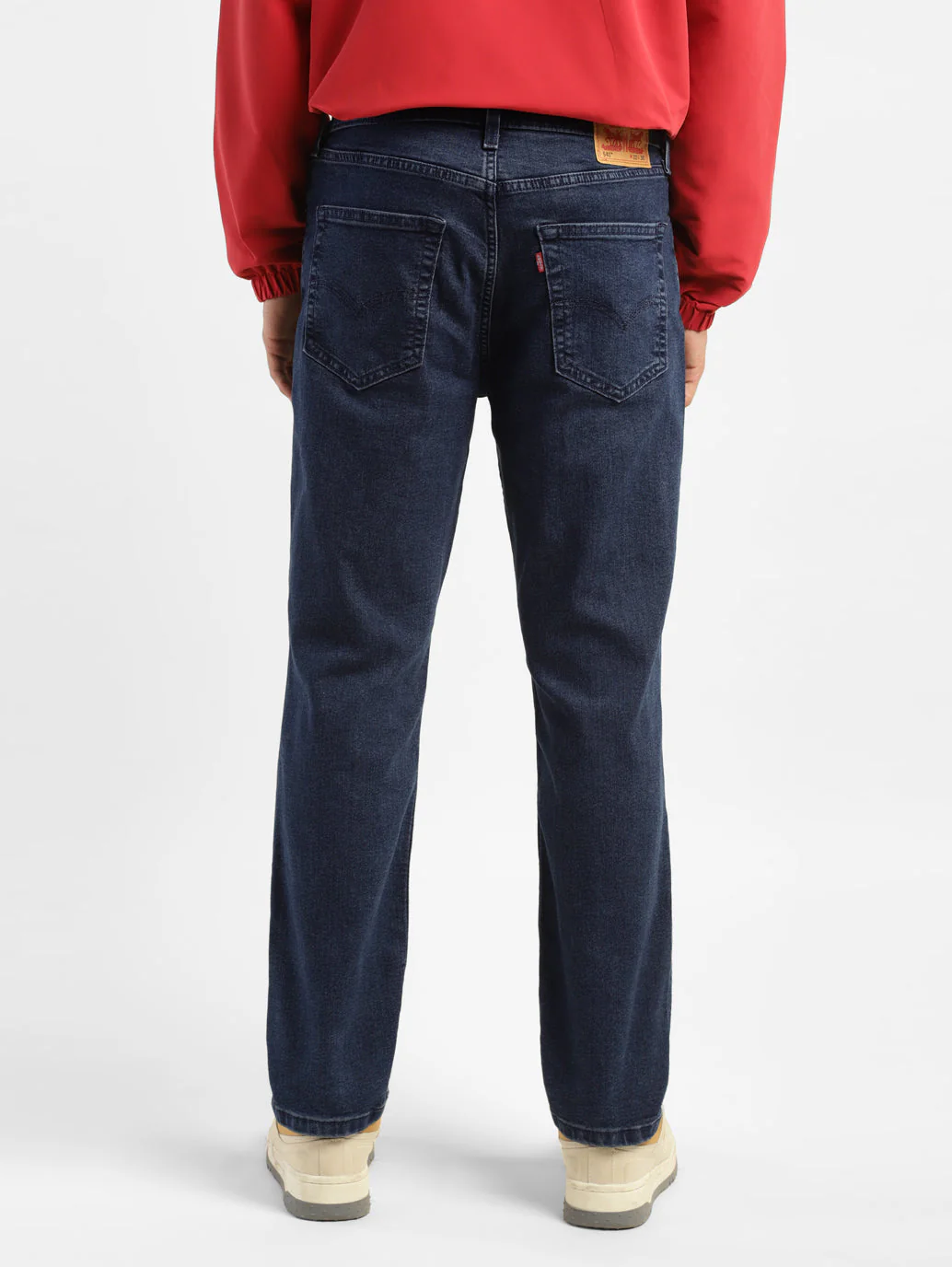 Men's 541 Blue Athletic Tapered Fit Mid Rise Jeans - Image 3