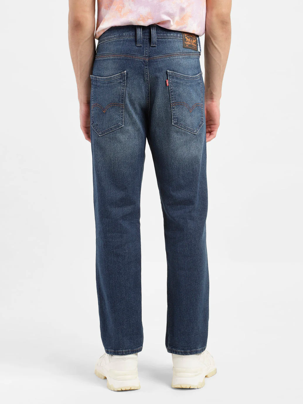 Men's 541 Blue Athletic Tapered Fit Mid Rise Jeans - Image 3