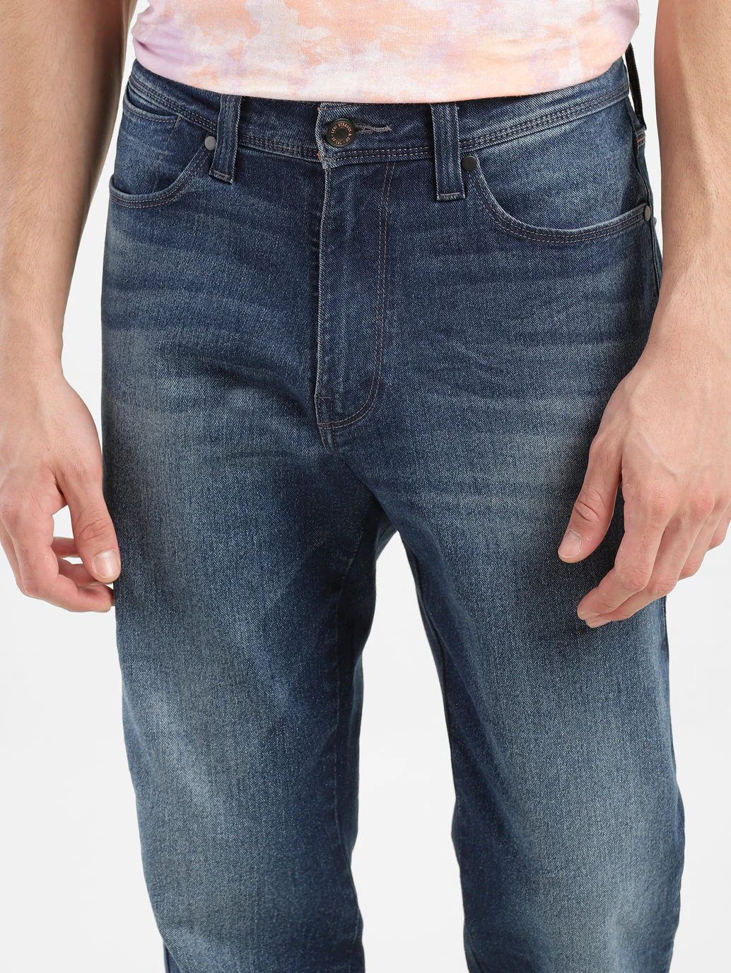 Men's 541 Blue Athletic Tapered Fit Mid Rise Jeans - Image 6