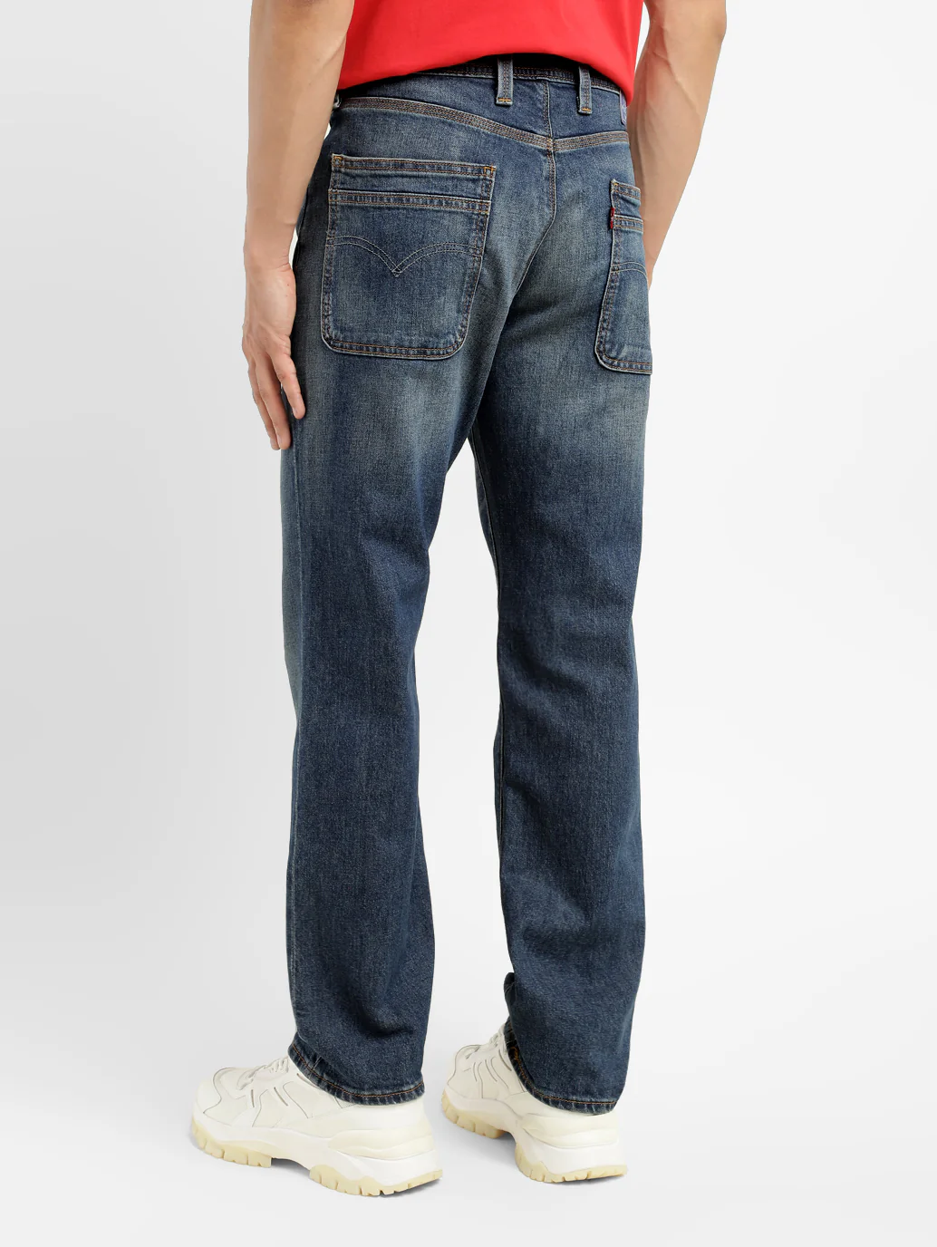 Men's 541 Blue Athletic Tapered Fit Mid Rise Jeans - Image 5