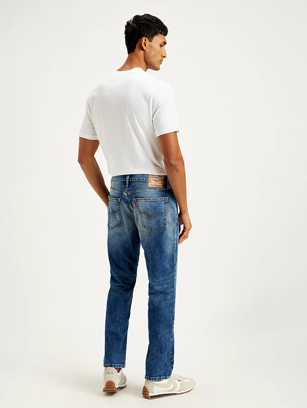 Men's 541 Blue Athletic Tapered Fit Mid Rise Jeans - Image 10