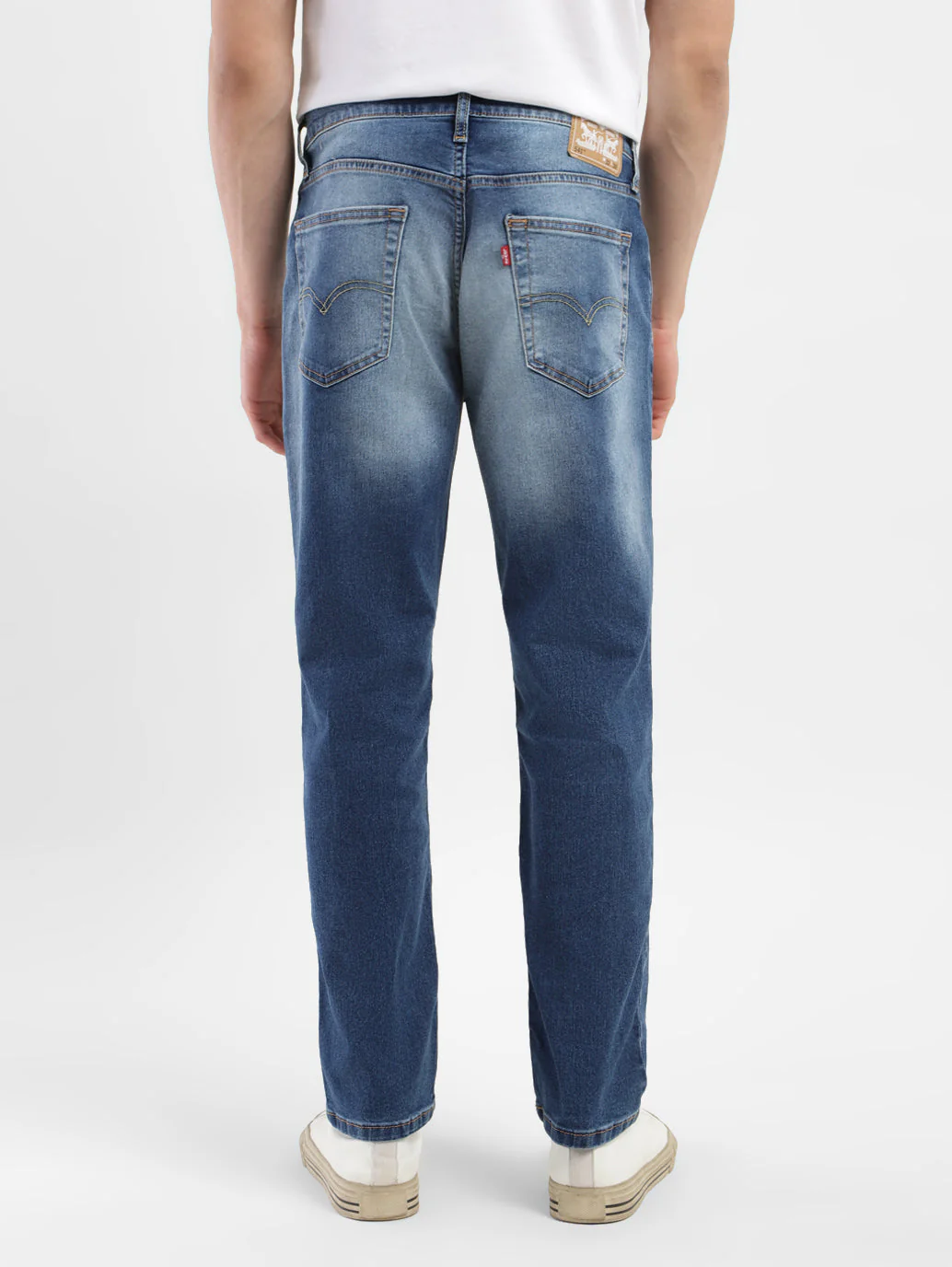 Men's 541 Blue Athletic Tapered Fit Mid Rise Jeans - Image 3
