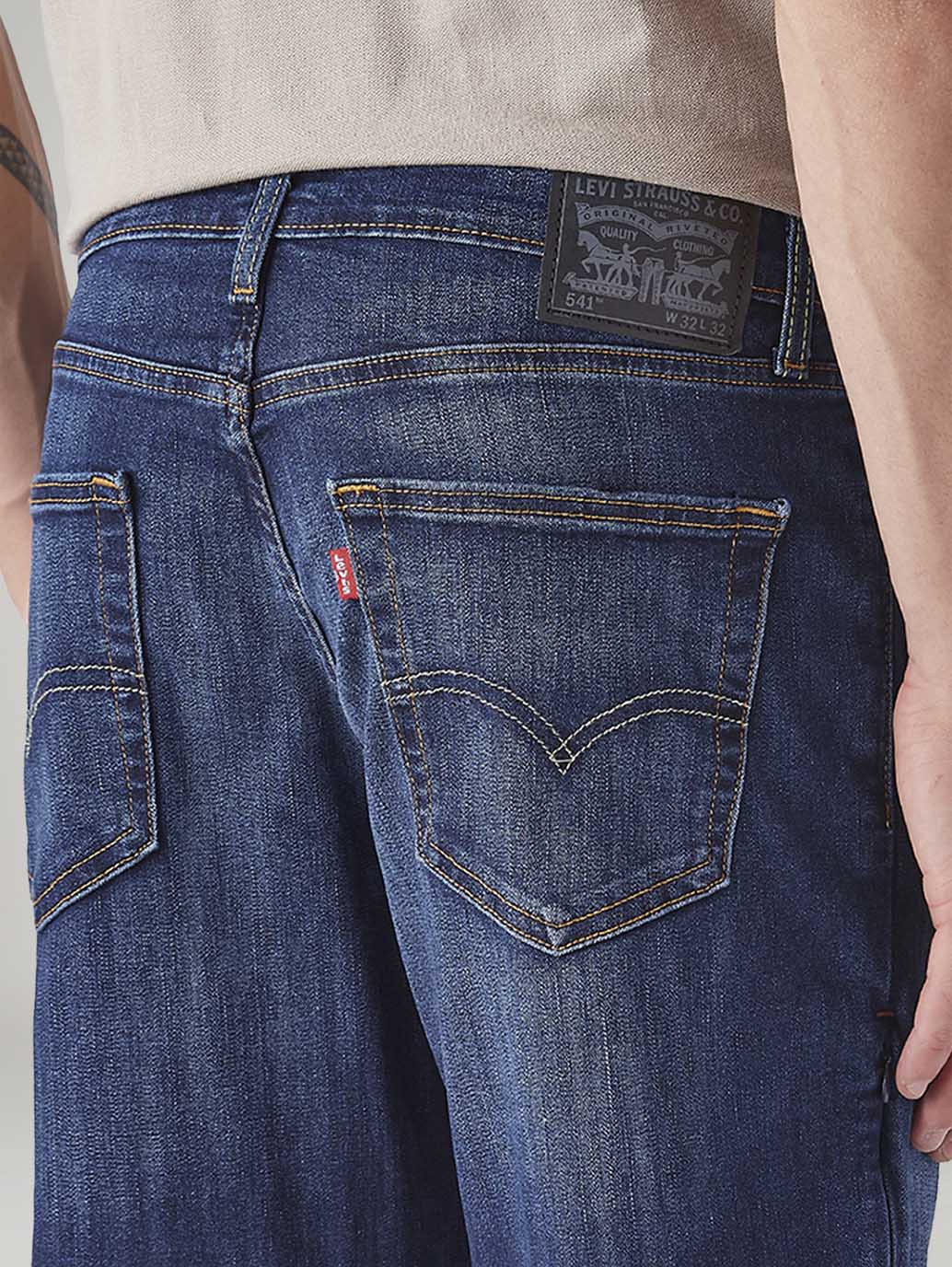 Men's 541 Blue Tapered Fit Mid Rise Commuter Jeans - Image 5