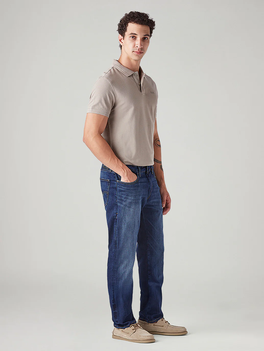 Men's 541 Blue Tapered Fit Mid Rise Commuter Jeans - Image 6