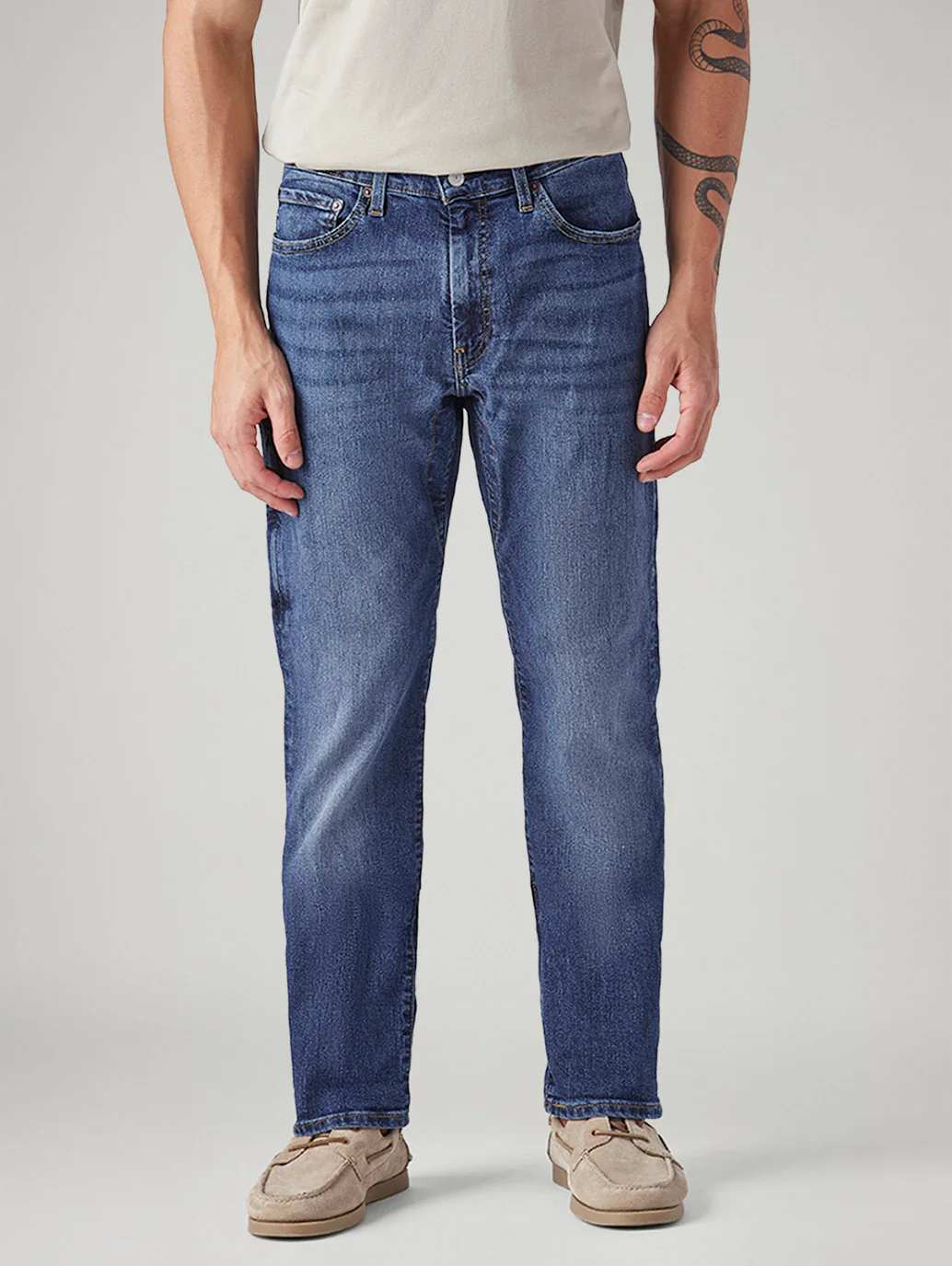 Men's 541 Blue Tapered Fit Mid Rise Commuter Jeans - Image 3