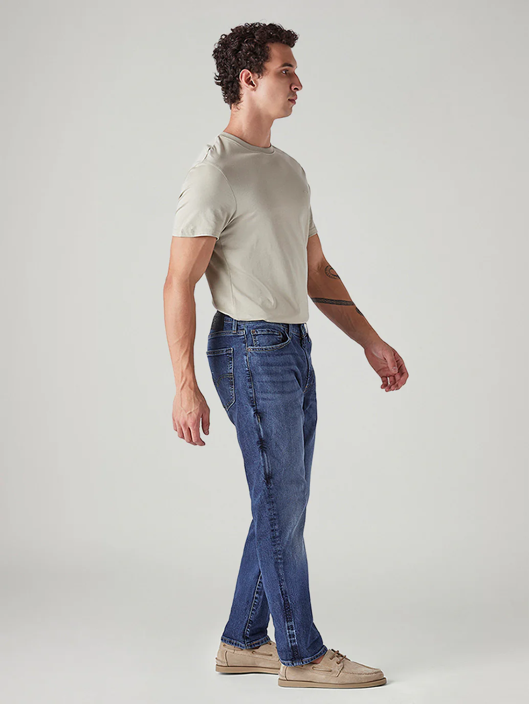 Men's 541 Blue Tapered Fit Mid Rise Commuter Jeans - Image 6