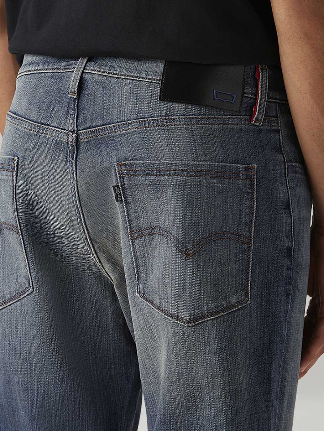 Men's Tinted 541 Blue Tapered Fit Hyper Stretch Jeans - Image 6
