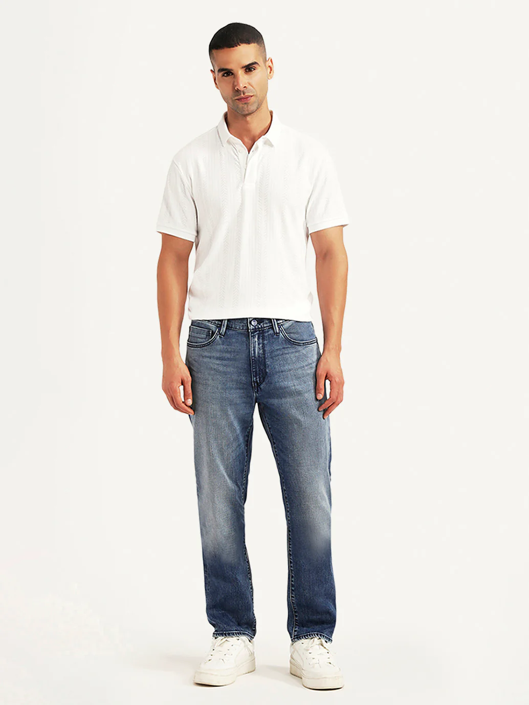 Men's Redloop 541 Blue Tapered Fit Mid Rise Jeans