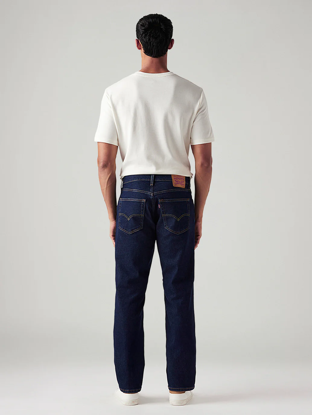 Men's 541 Dark Blue Athletic Tapered Fit Mid Rise Jeans - Image 3