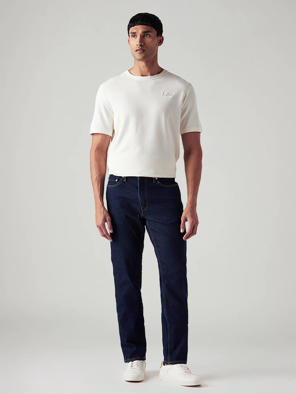 Men's 541 Dark Blue Athletic Tapered Fit Mid Rise Jeans - Image 6