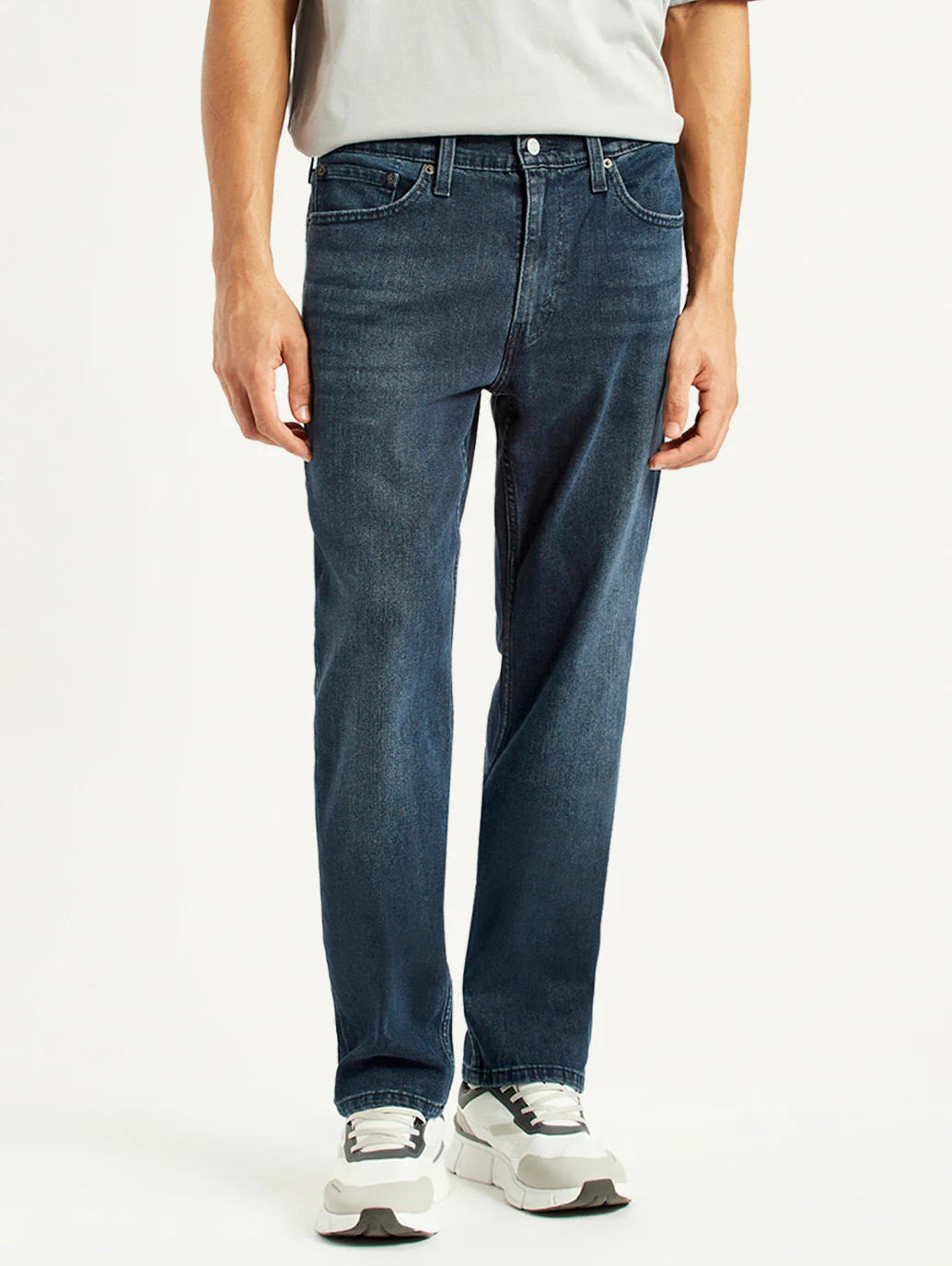 Men's 541 Dark Blue Athletic Tapered Fit Mid Rise Jeans - Image 3