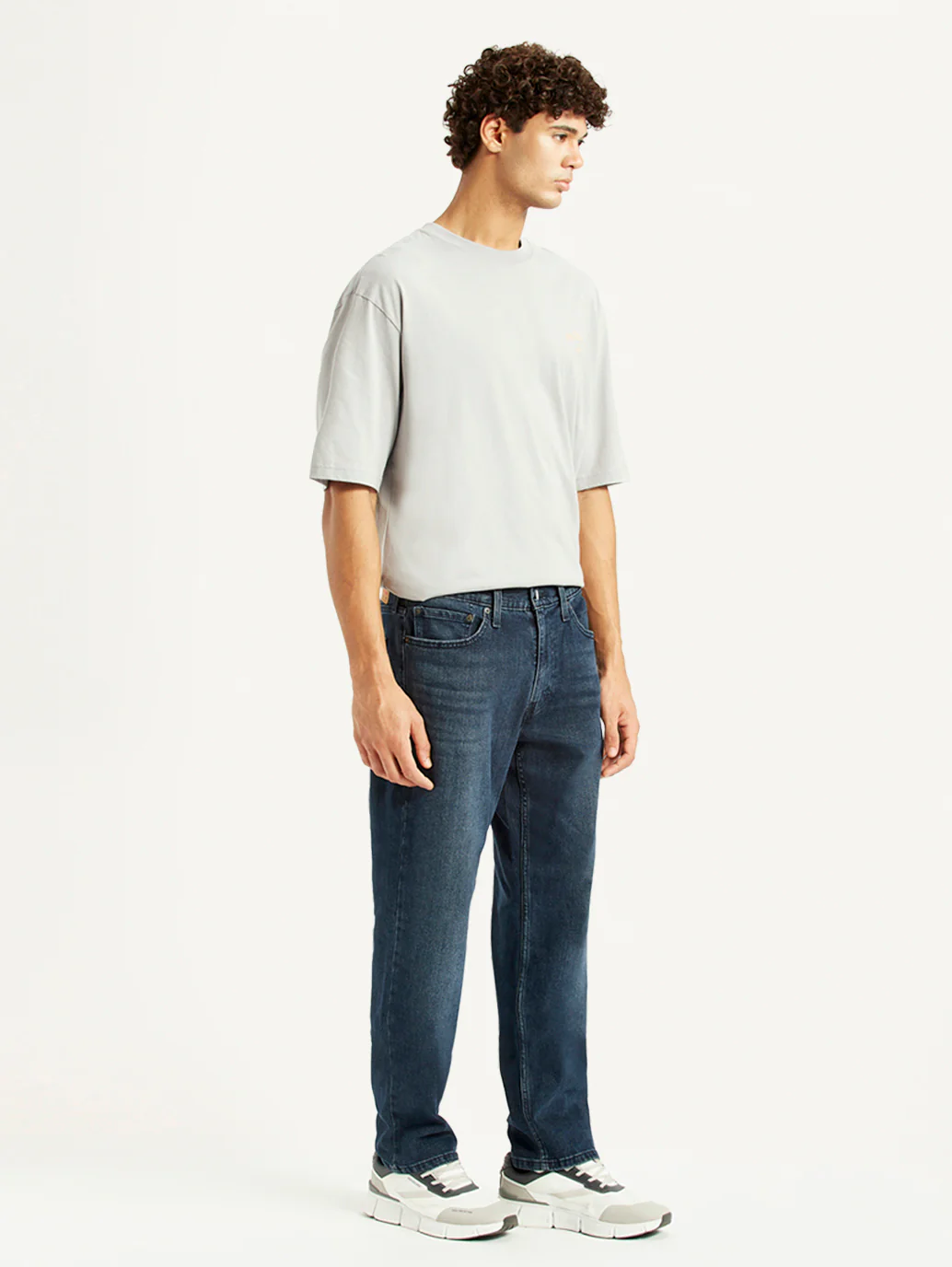 Men's 541 Dark Blue Athletic Tapered Fit Mid Rise Jeans - Image 5