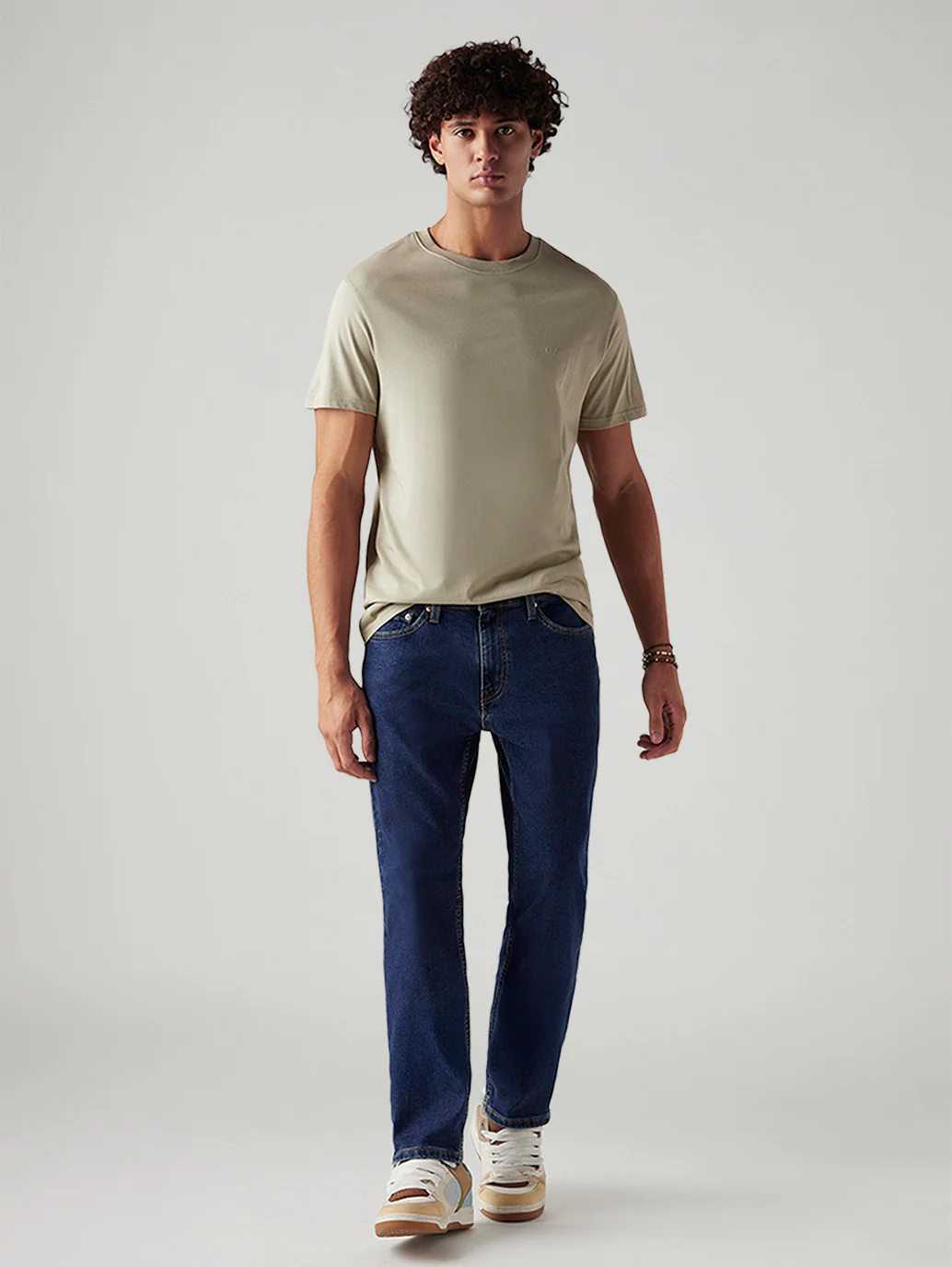 Men's 541 Dark Blue Athletic Tapered Fit Mid Rise Jeans