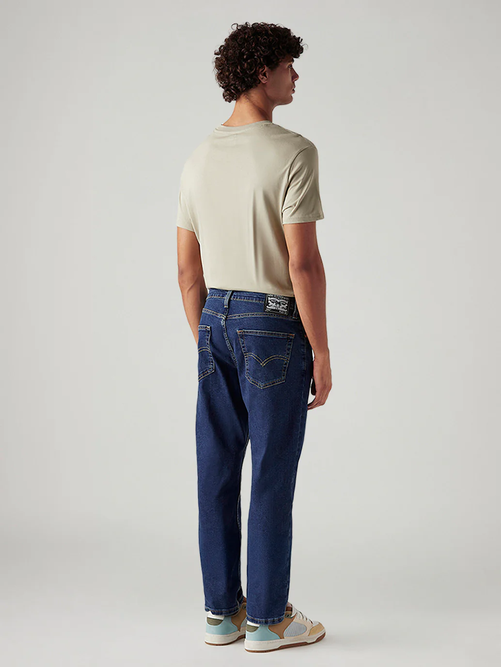 Men's 541 Dark Blue Athletic Tapered Fit Mid Rise Jeans - Image 3