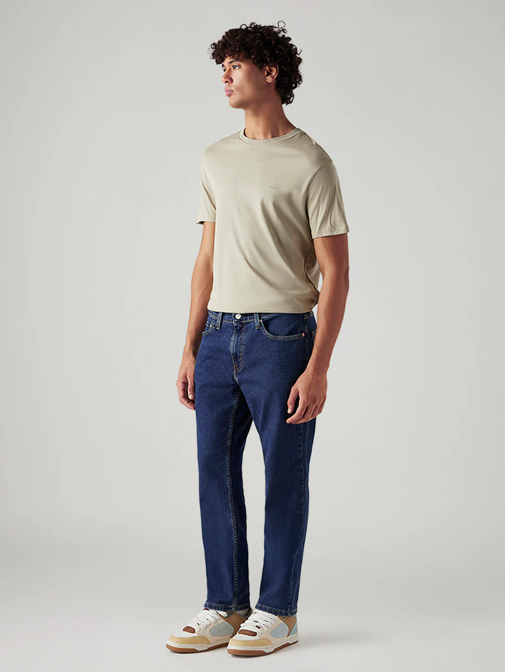 Men's 541 Dark Blue Athletic Tapered Fit Mid Rise Jeans - Image 5