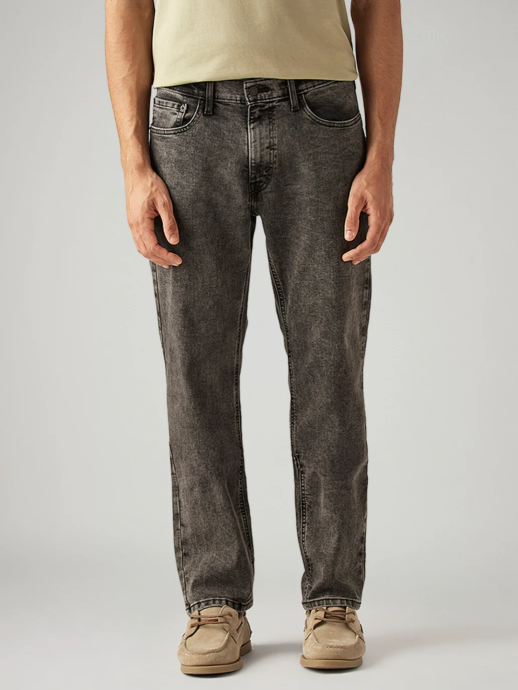 Men's 541 Grey Athletic Tapered Fit Mid Rise Jeans - Image 2