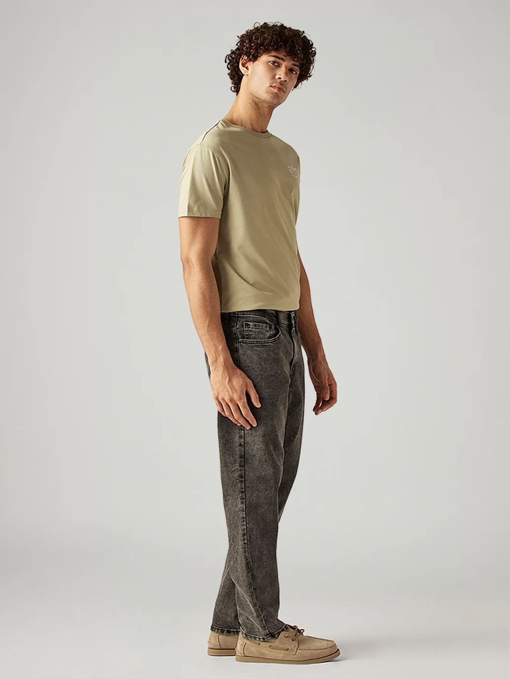 Men's 541 Grey Athletic Tapered Fit Mid Rise Jeans - Image 5