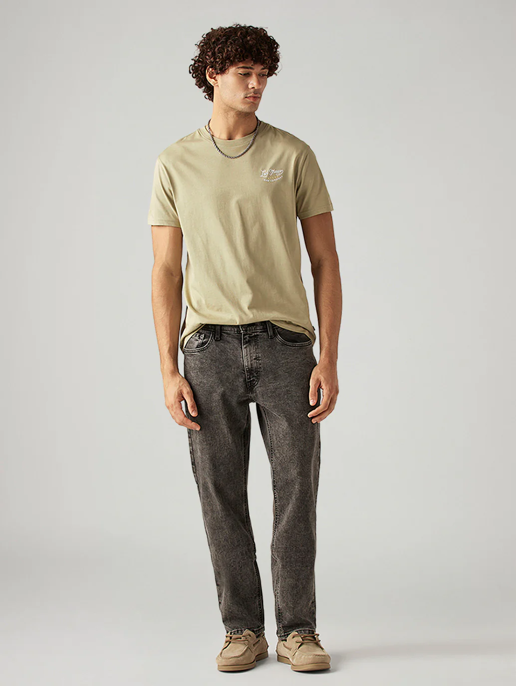 Men's 541 Grey Athletic Tapered Fit Mid Rise Jeans - Image 6