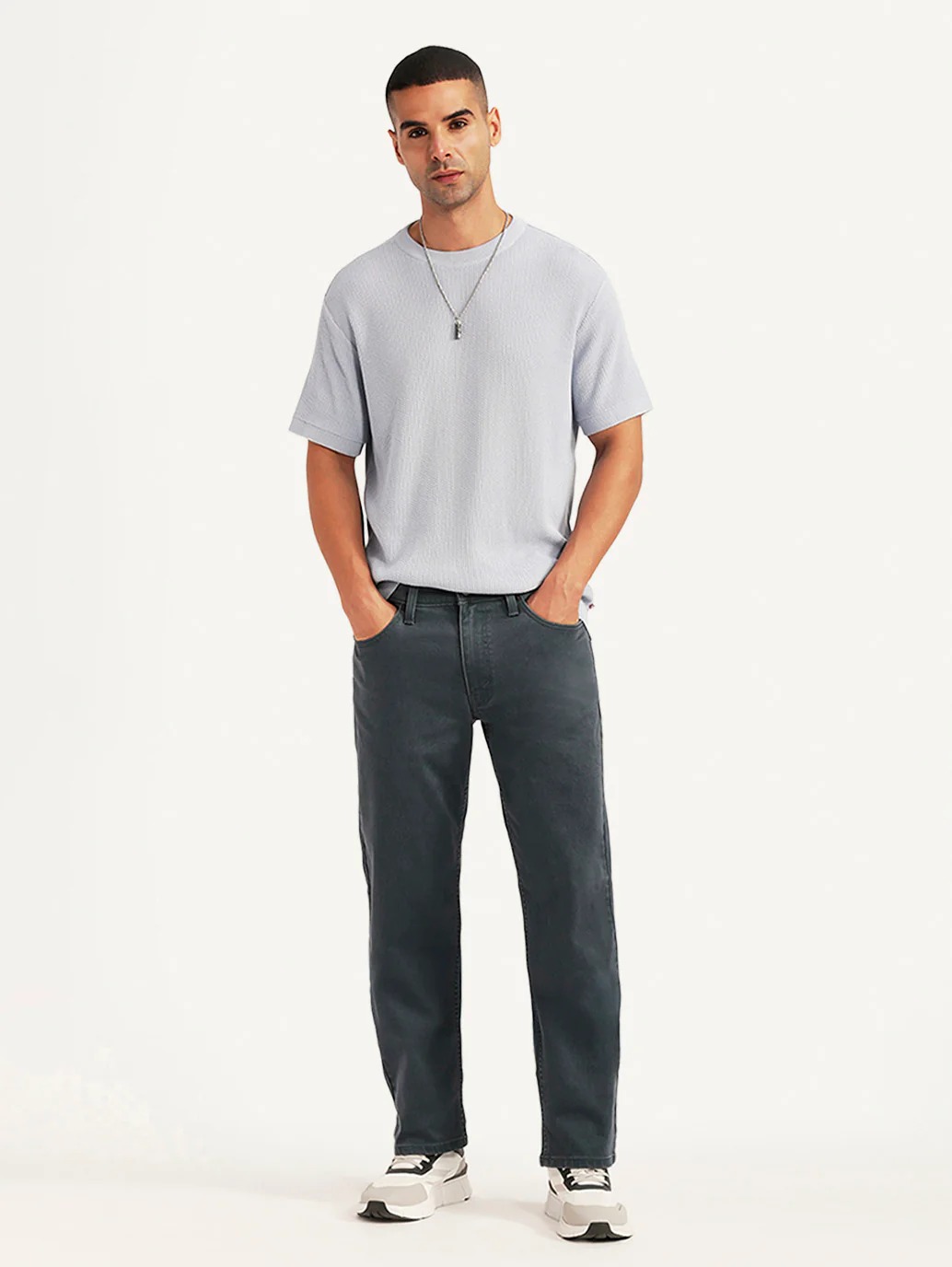 Men's 541 Grey Athletic Tapered Fit Mid Rise Jeans