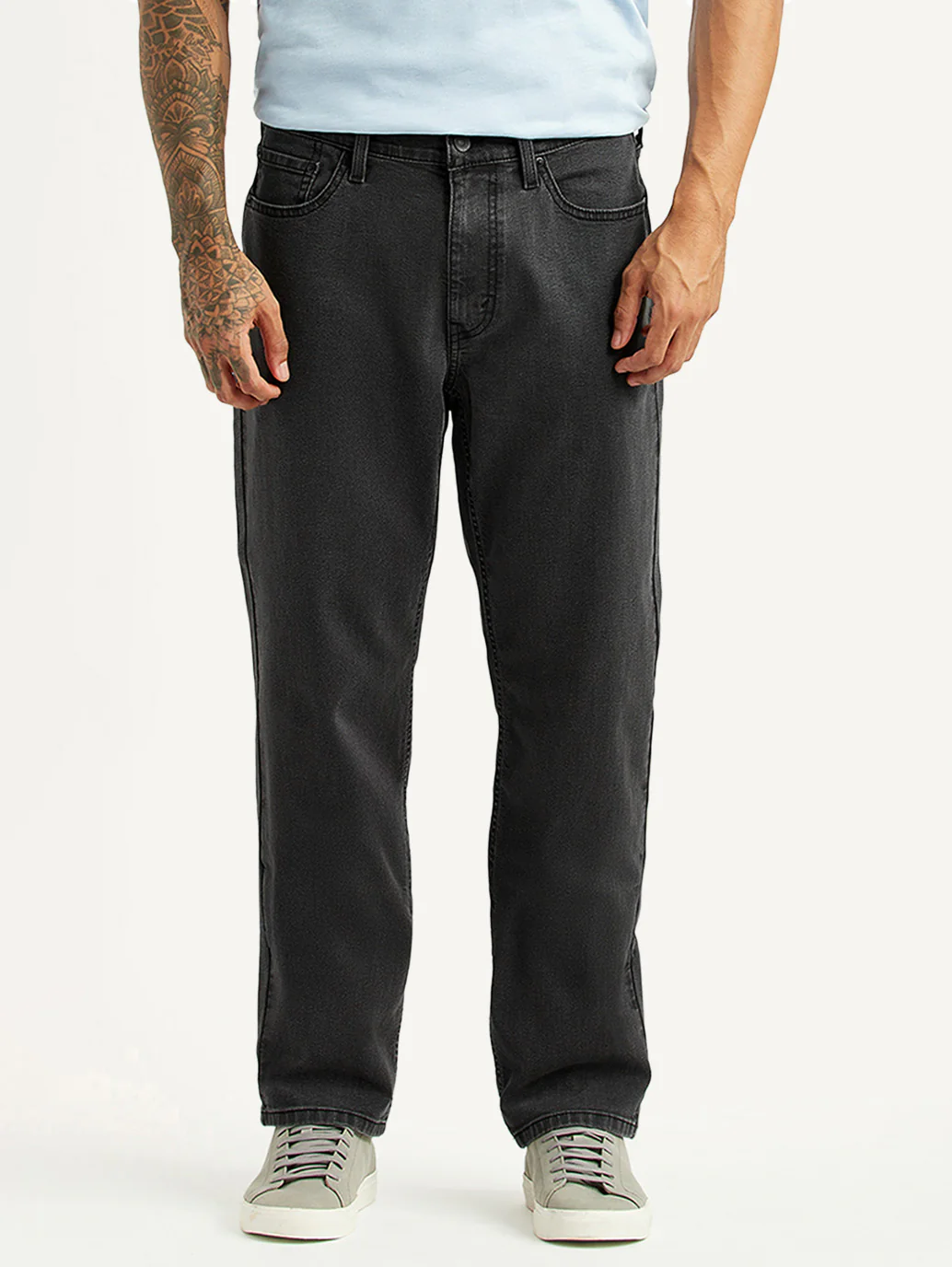 Men's 541 Grey Athletic Tapered Fit Mid Rise Jeans - Image 2