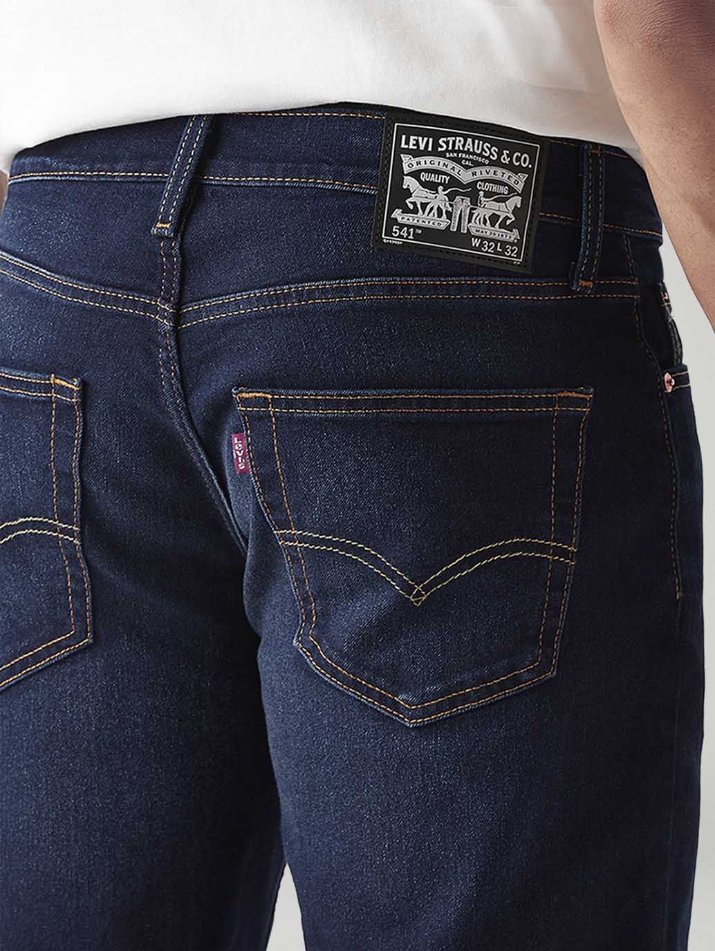 Men's 541 Indigo Athletic Tapered Fit Mid Rise Jeans - Image 5