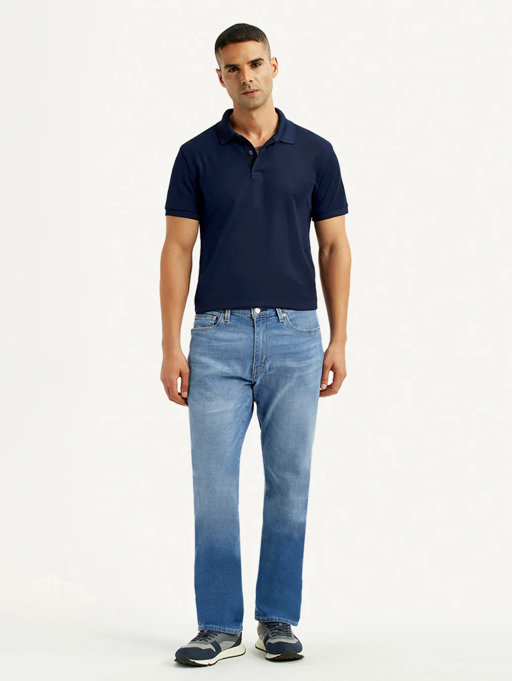 Men's 541 Light Blue Athletic Tapered Fit Mid Rise Jeans - Image 6