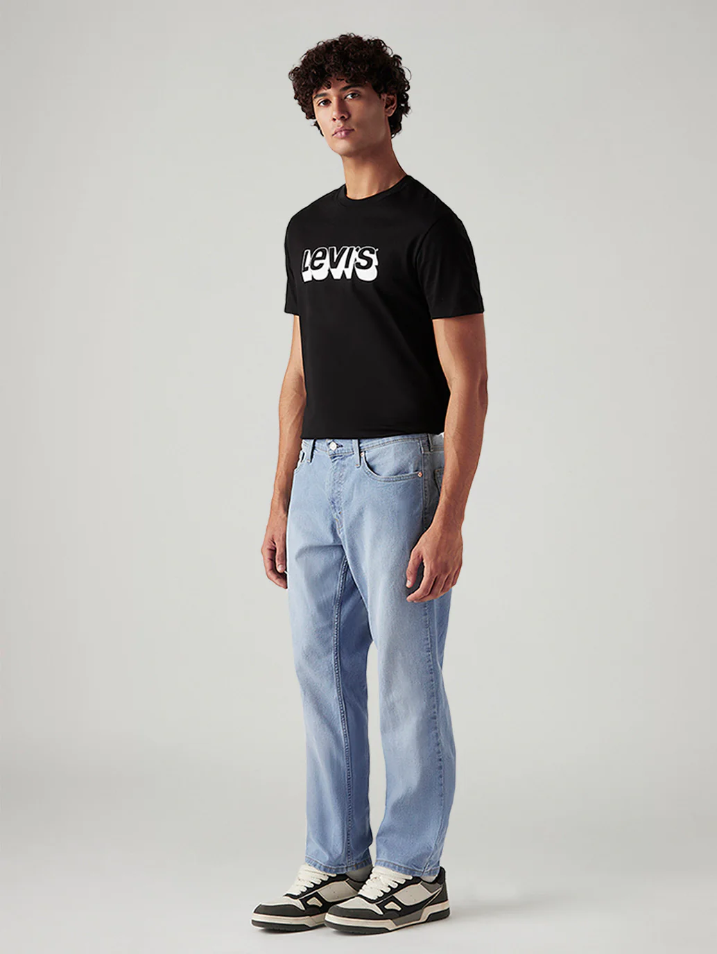 Men's 541 Light Blue Athletic Tapered Fit Mid Rise Jeans - Image 5