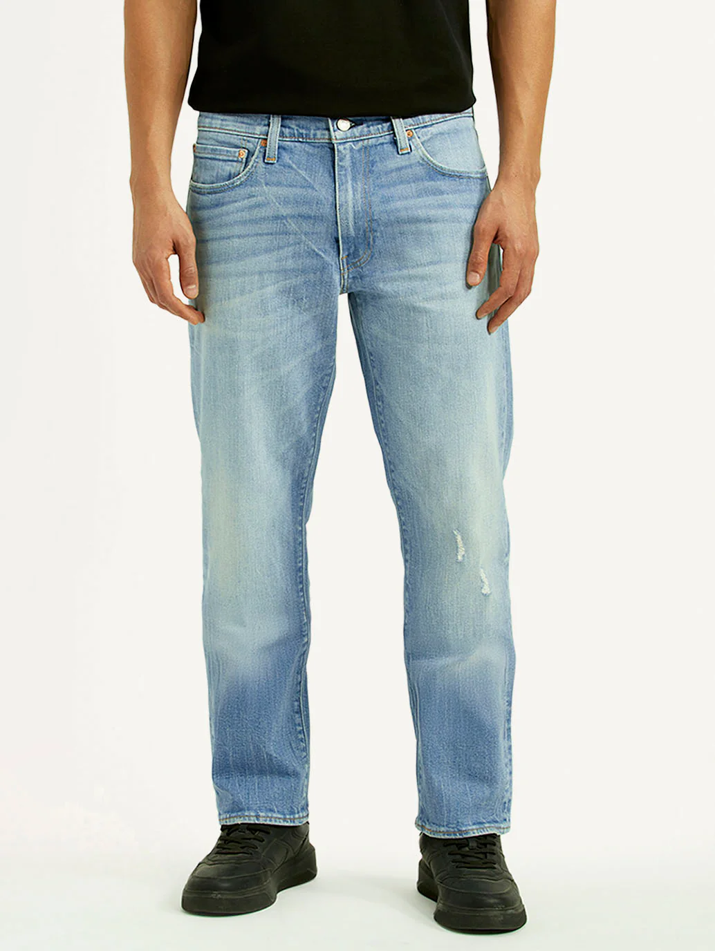 Men's 541 Light Blue Athletic Tapered Fit Mid Rise Jeans - Image 3