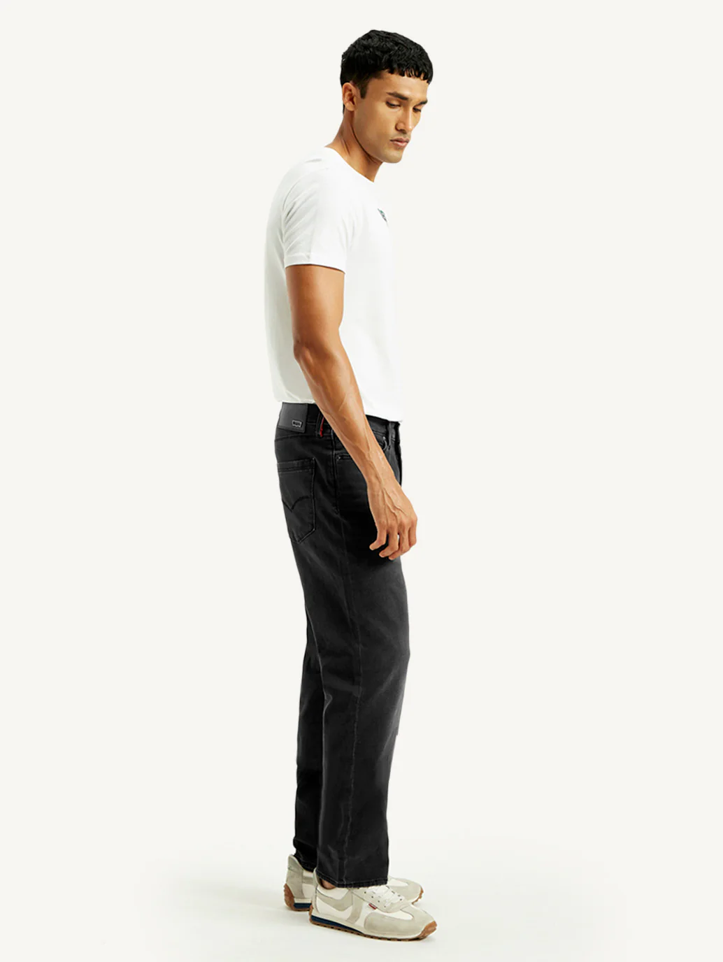Men's Redloop 541 Black Athletic Tapered Fit Mid Rise Jeans - Image 6